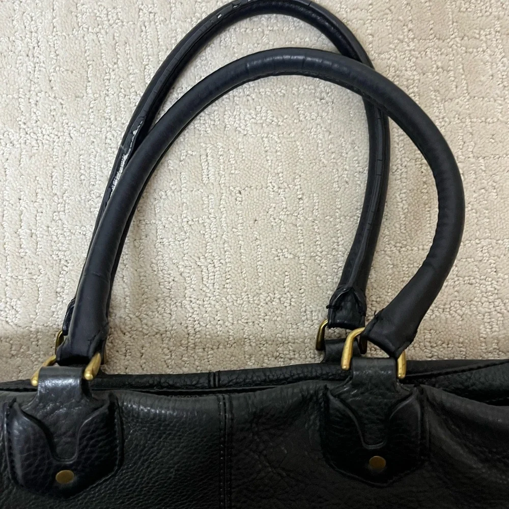 Madewell Black Leather Tote Bag - Picture 4 of 7